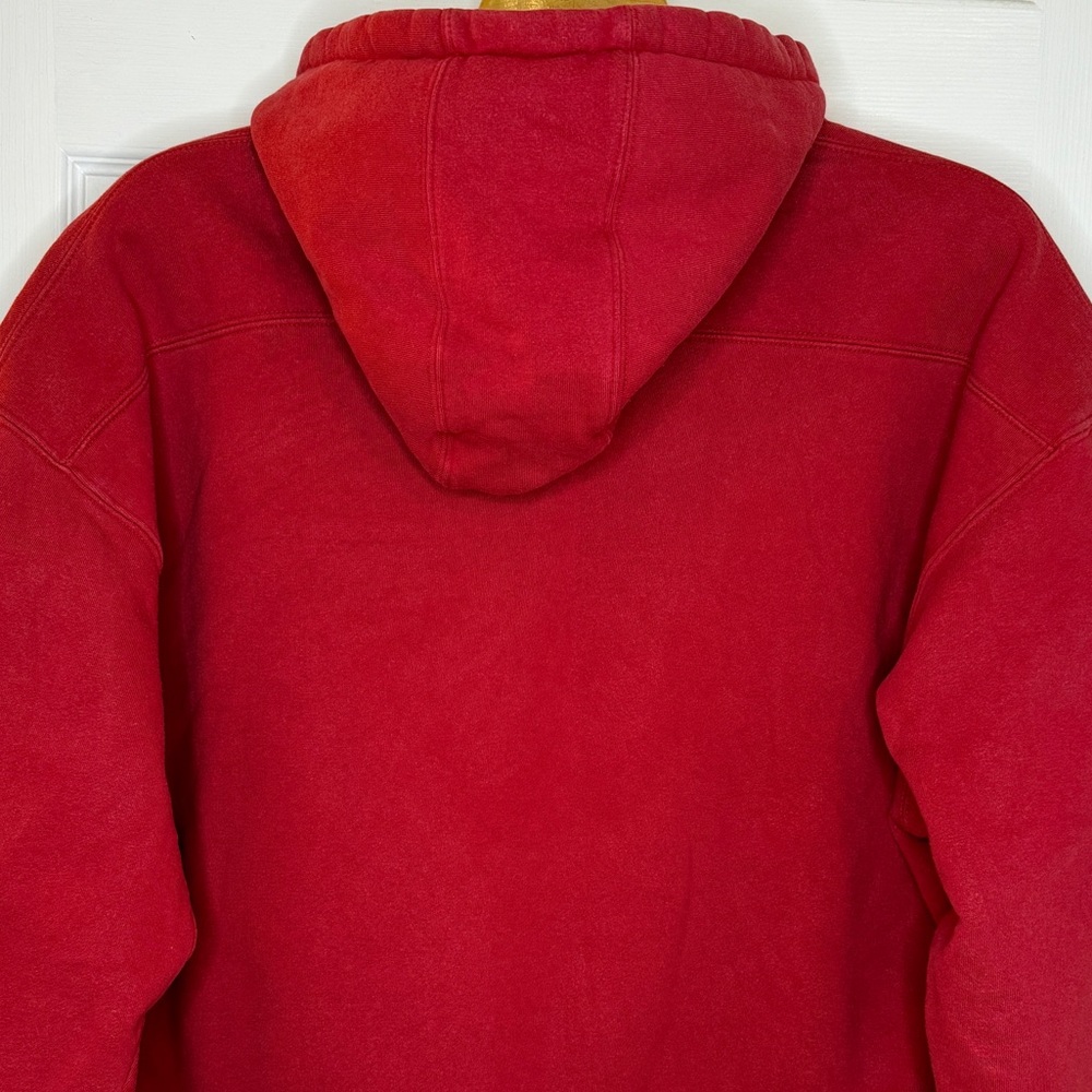 Vintage Boston Red Sox Adidas Red White Hoodie Sweatshirt Size 2XL - Picture 8 of 9